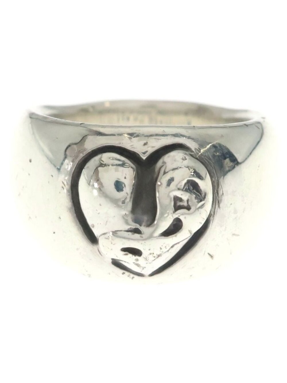 Chrome Heart in Band Ring Silver